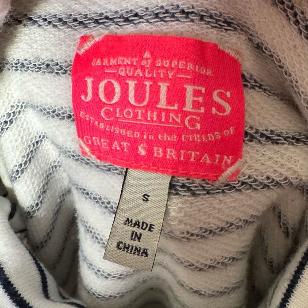 Joules Stripe Turtleneck Dolman Sleeve Sweatshirt - Picture 7 of 8